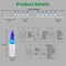 Blue Christmas Lights Set 100 Count 19.6 Feet Incandescent Bulb Mini String Lights for Indoor Christmas Tree Garland Birthday Wedding Party Festival Decoration, White Wire